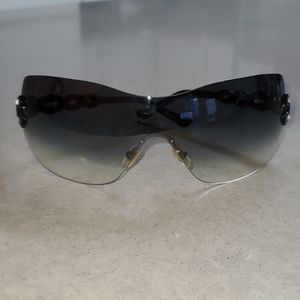 Versace Rimless Black Gradient Sunglasses
